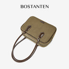 [Suede Toast Bag] BOSTANTEN Totebag Wanita Tas laptop 13,3 inci Tas Bahu Kuliah Terbaru Tas Bahu Kekinian