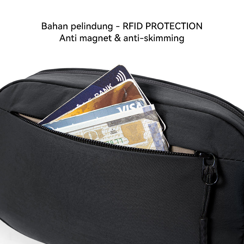 BOSTANTEN Tas Pinggang Pria Tahan Air Tersedia