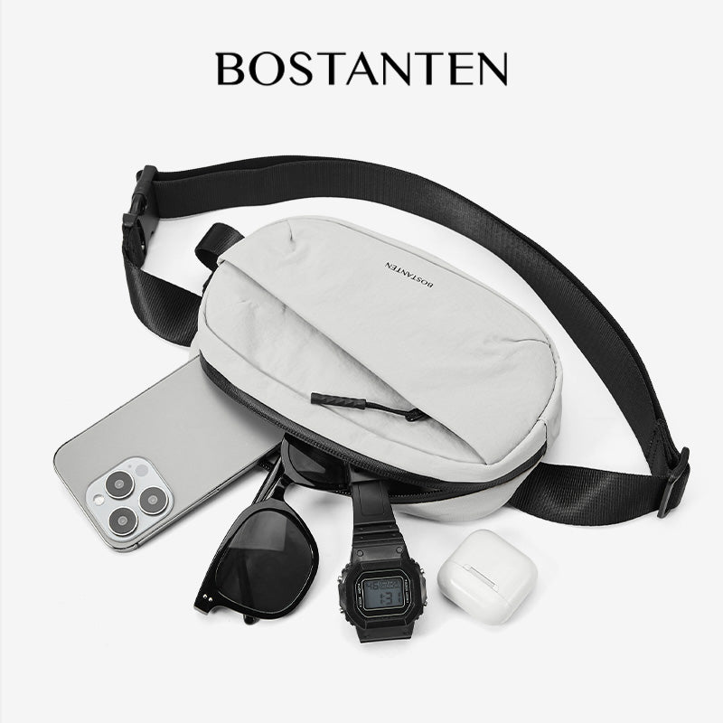 BOSTANTEN Tas Pinggang Pria Tahan Air Tersedia