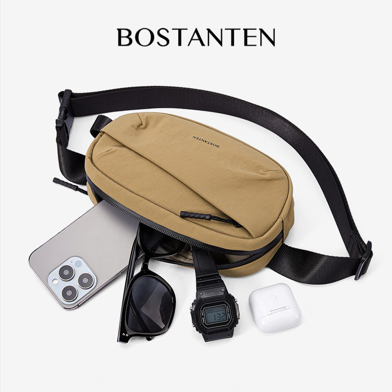BOSTANTEN Tas Pinggang Pria Tahan Air Tersedia