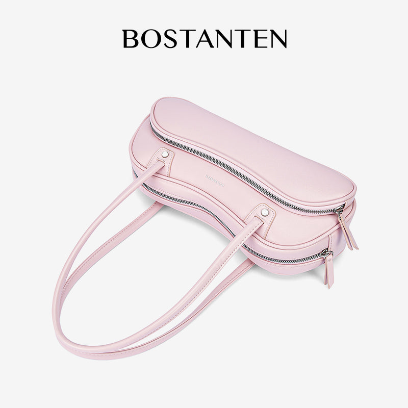 [Bobo Bag] BOSTANTEN Tas tangan wanita mode baru Tas Bahu Tas Bowling Desain