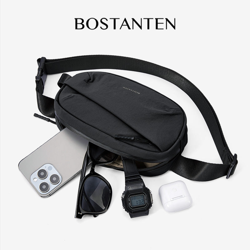 BOSTANTEN Tas Pinggang Pria Tahan Air Tersedia