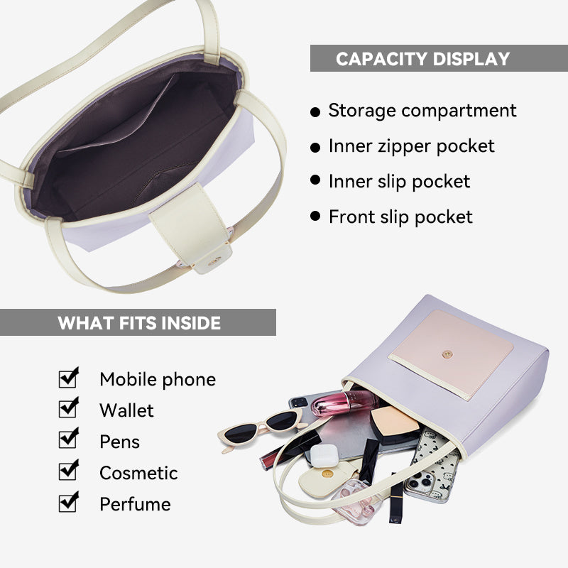 [Ice Cream Bag] BOSTANTEN Tas Bahu Wanita Hobo Bag 2025 Casual & Simple Totebag Shoulder Kuliah Korea Pu Tas Wanita