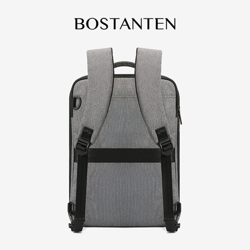 Bostanten Dualpack Bag Tas Ransel Pria Expandable Tas Laptop Anti Air untuk Kerja Bisnis Sekolah Kuliah
