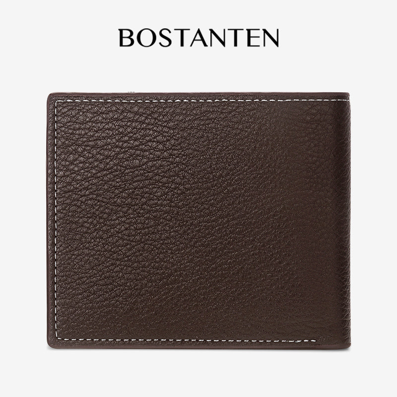 BOSTANTEN Dompet Lipat Pria Kulit PU Dengan Berbagai Motif