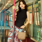 [Teddy Bag] BOSTANTEN Tas Selempang Wanita Kulit Suede Mini Fashionable – Desain Tali Anyaman DIY Adjustable Strap Tas Selempang