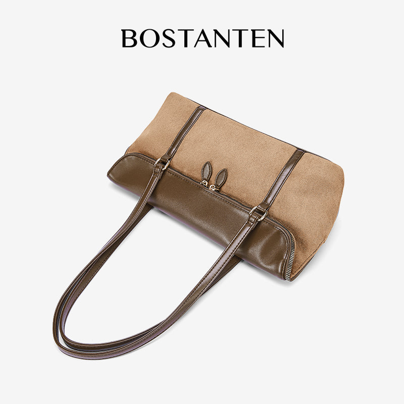 [Book Tote Bag] BOSTANTEN Totebag Dua Sisi – Tas Bahu Besar Elegan Bergaya Korea
