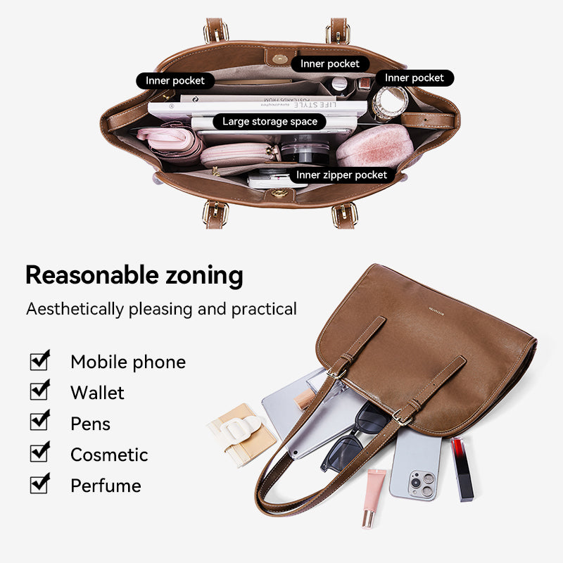 [Cora bag] BOSTANTEN Totebag Wanita Tas Tote Bag for Travel Tas Bahu Wanita Shoulder Bag Tas Laptop 14 Inch