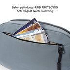 BOSTANTEN Tas Pinggang Pria Tahan Air Tersedia