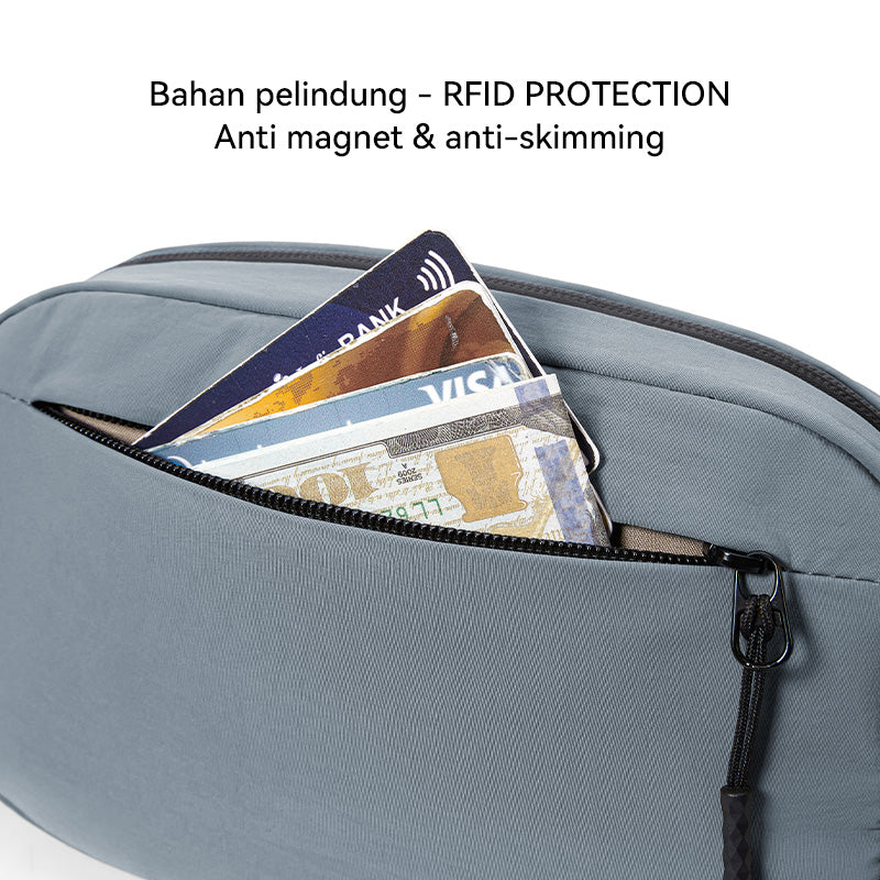 BOSTANTEN Tas Pinggang Pria Tahan Air Tersedia