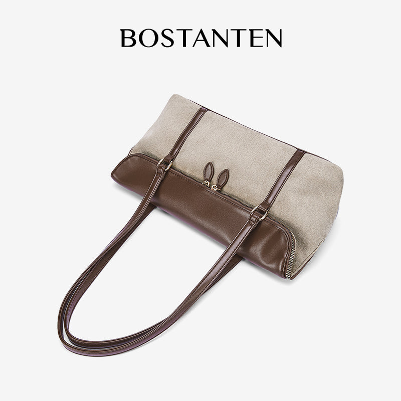 [Book Tote Bag] BOSTANTEN Totebag Dua Sisi – Tas Bahu Besar Elegan Bergaya Korea