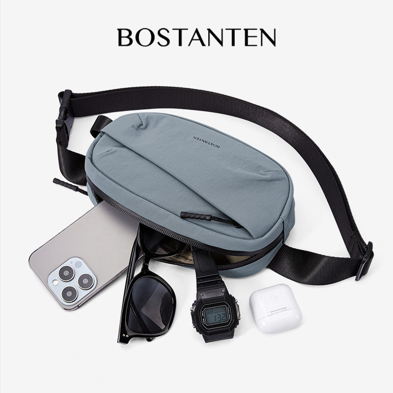 BOSTANTEN Tas Pinggang Pria Tahan Air Tersedia
