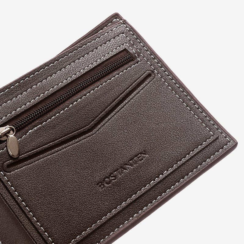 BOSTANTEN Dompet Lipat Pria Kulit PU Dengan Berbagai Motif