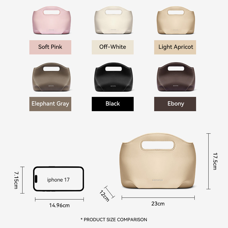 [Hudson Bag] BOSTANTEN Tas Selempang Wanita Mini Lucu - 3in1 Crossbody/Underarm/Tangan, Desain Handle Unik & Tali Adjustable