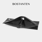 BOSTANTEN Dompet Lipat Pria Kulit PU Dengan Berbagai Motif