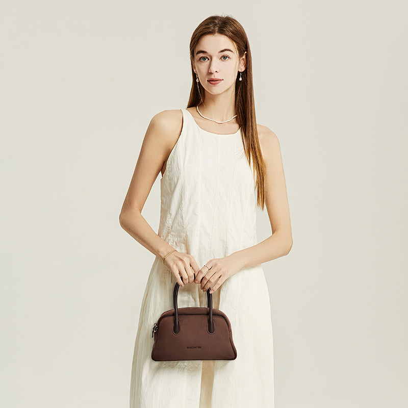 [Alma Bag] BOSTANTEN Tas Selempang Wanita Kain Kulit Suede Sling Bag Handbag Shoulder Bag