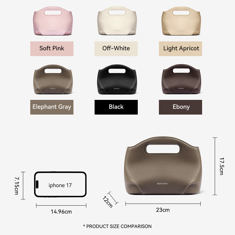 [Hudson Bag] BOSTANTEN Tas Selempang Wanita Mini Lucu - 3in1 Crossbody/Underarm/Tangan, Desain Handle Unik & Tali Adjustable