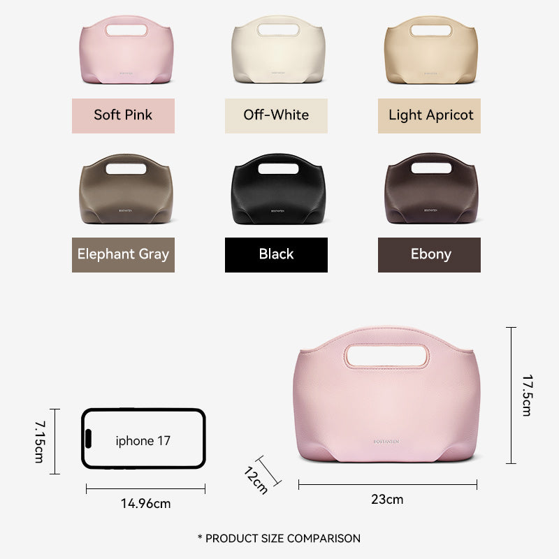 [Hudson Bag] BOSTANTEN Tas Selempang Wanita Mini Lucu - 3in1 Crossbody/Underarm/Tangan, Desain Handle Unik & Tali Adjustable