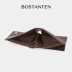 BOSTANTEN Dompet Lipat Pria Kulit PU Dengan Berbagai Motif