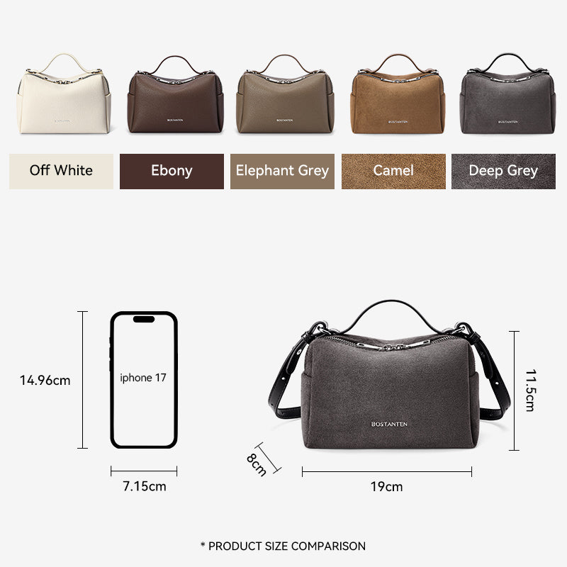 [Vanity Bag] BOSTANTEN Tas Selempang Wanita Premium Kulit Sintetis & Suede - Multifungsi 3in1 Handheld Crossbody Bag