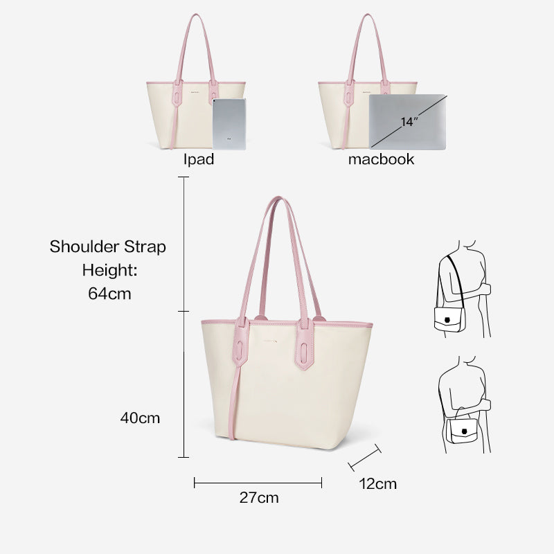 [Kayla Bag] BOSTANTEN Totebag Wanita – Kulit Sintetis, untuk Kantor & Kuliah, Gaya Simple