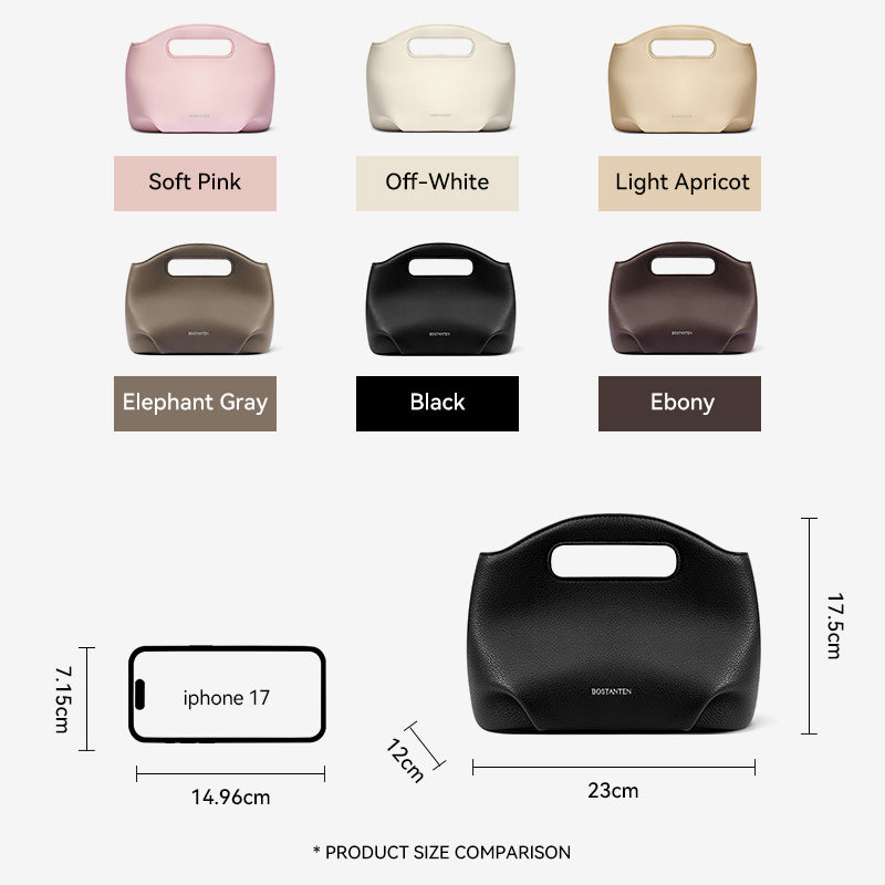 [Hudson Bag] BOSTANTEN Tas Selempang Wanita Mini Lucu - 3in1 Crossbody/Underarm/Tangan, Desain Handle Unik & Tali Adjustable