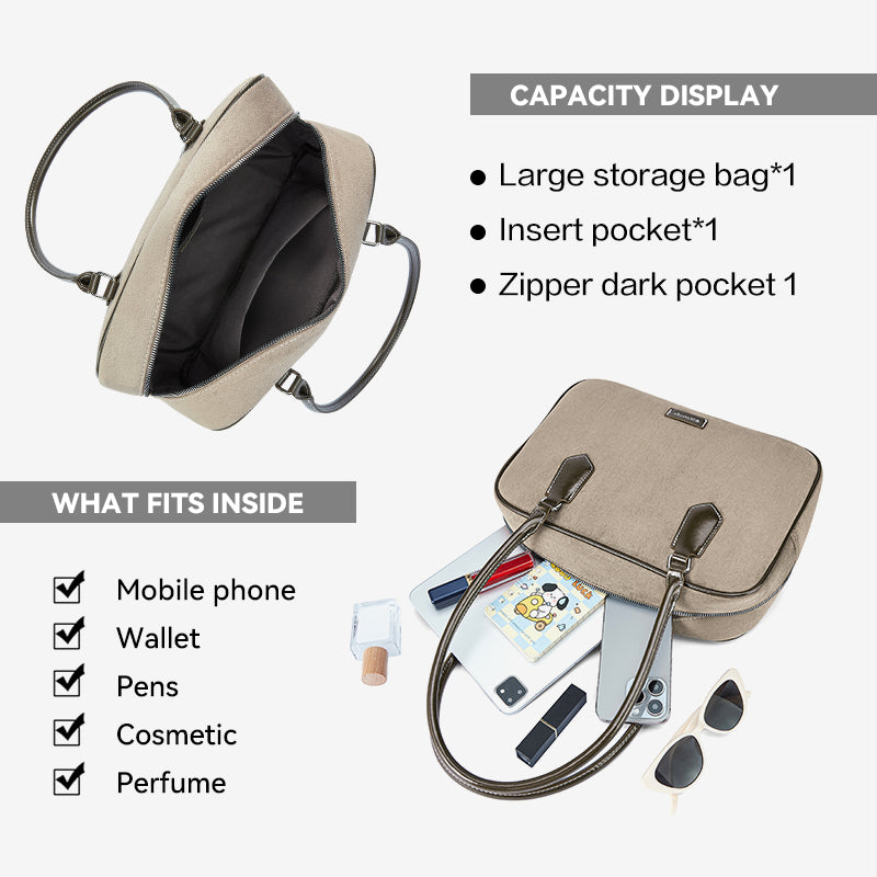 [Suede Toast Bag] BOSTANTEN Totebag Wanita Tas laptop 13,3 inci Tas Bahu Kuliah Terbaru Tas Bahu Kekinian