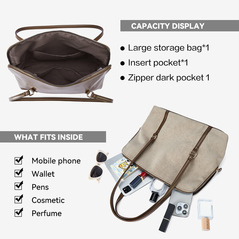 [Book Tote Bag] BOSTANTEN Totebag Dua Sisi – Tas Bahu Besar Elegan Bergaya Korea