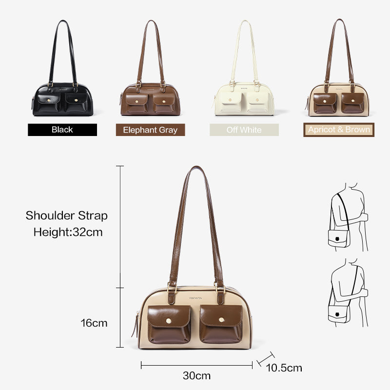 [Cassey Bag] BOSTANTEN Tas Wanita – Handbag, Selempang & Shoulder Bag dengan Slot Telepon & Headphone