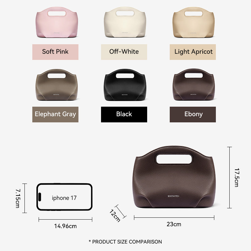 [Hudson Bag] BOSTANTEN Tas Selempang Wanita Mini Lucu - 3in1 Crossbody/Underarm/Tangan, Desain Handle Unik & Tali Adjustable