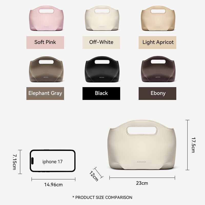 [Hudson Bag] BOSTANTEN Tas Selempang Wanita Mini Lucu - 3in1 Crossbody/Underarm/Tangan, Desain Handle Unik & Tali Adjustable