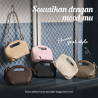 [Hudson Bag] BOSTANTEN Tas Selempang Wanita Mini Lucu - 3in1 Crossbody/Underarm/Tangan, Desain Handle Unik & Tali Adjustable
