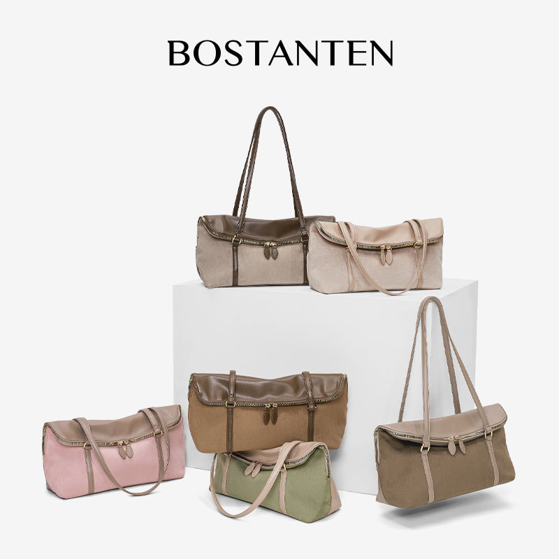 [Book Tote Bag] BOSTANTEN Totebag Dua Sisi – Tas Bahu Besar Elegan Bergaya Korea