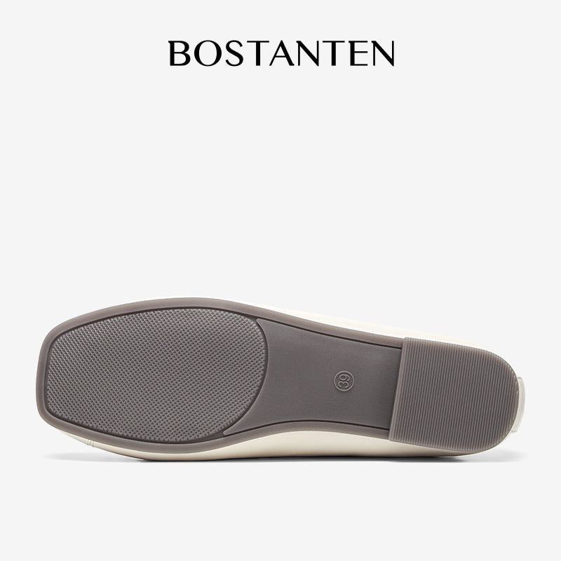 [Puff Ballet Shoes] BOSTANTEN Sepatu Wanita Balet Fashion Anti selip Sol