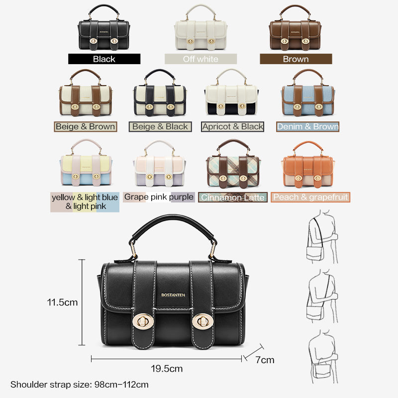 [Marsya Bag] BOSTANTEN Tas Wanita 2 in 1 – Shoulder & Handbag Cambridge Style