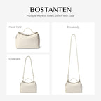 [Vanity Bag] BOSTANTEN Tas Selempang Wanita Premium Kulit Sintetis & Suede - Multifungsi 3in1 Handheld Crossbody Bag