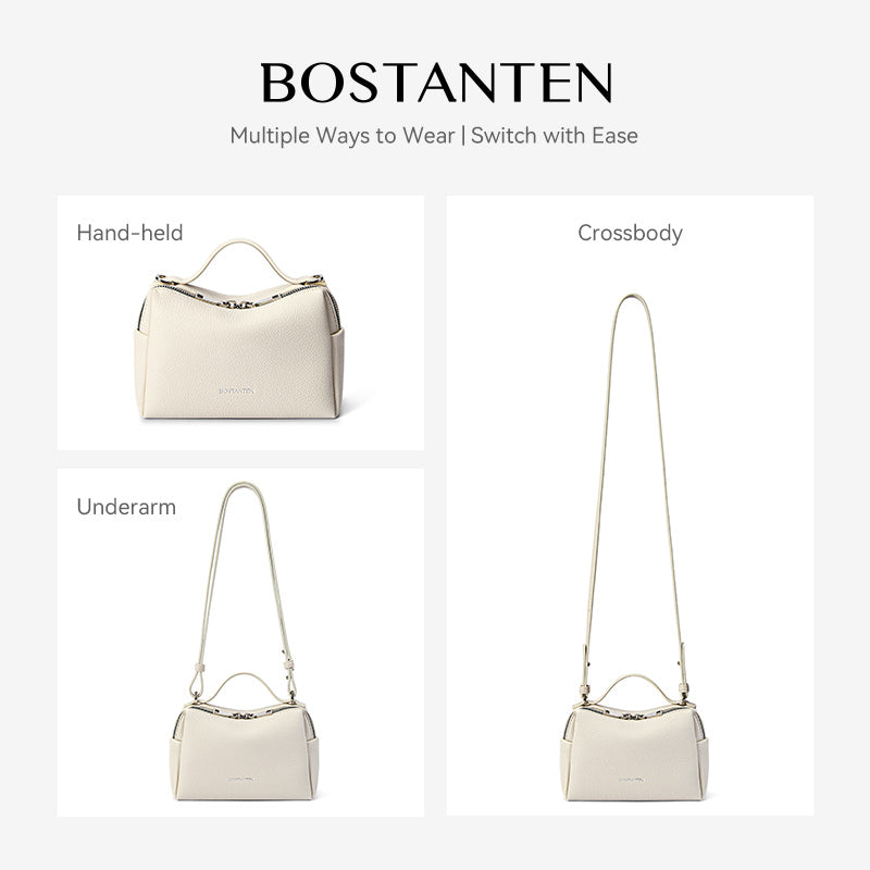 [Vanity Bag] BOSTANTEN Tas Selempang Wanita Premium Kulit Sintetis & Suede - Multifungsi 3in1 Handheld Crossbody Bag