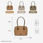 [Suede Toast Bag] BOSTANTEN Totebag Wanita Tas laptop 13,3 inci Tas Bahu Kuliah Terbaru Tas Bahu Kekinian
