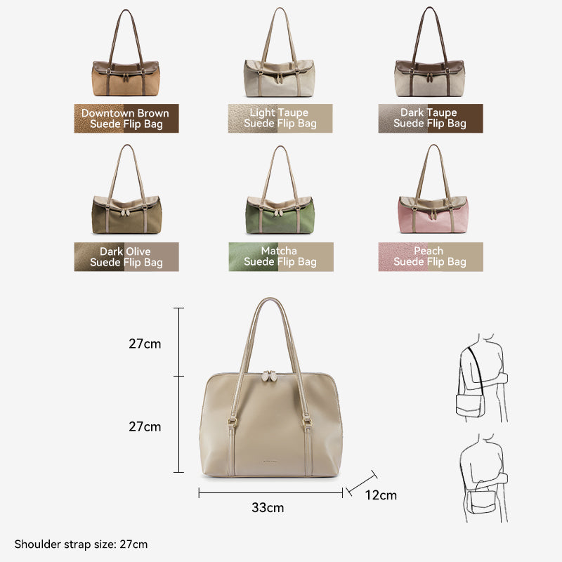 [Book Tote Bag] BOSTANTEN Totebag Dua Sisi – Tas Bahu Besar Elegan Bergaya Korea
