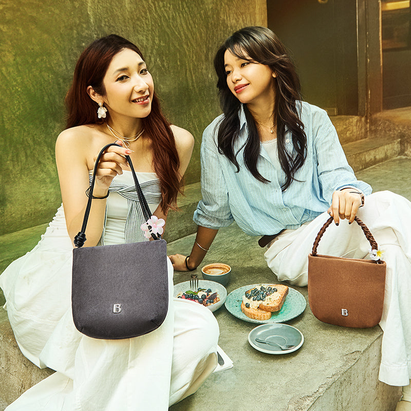 [Teddy Bag] BOSTANTEN Tas Selempang Wanita Kulit Suede Mini Fashionable – Desain Tali Anyaman DIY Adjustable Strap Tas Selempang