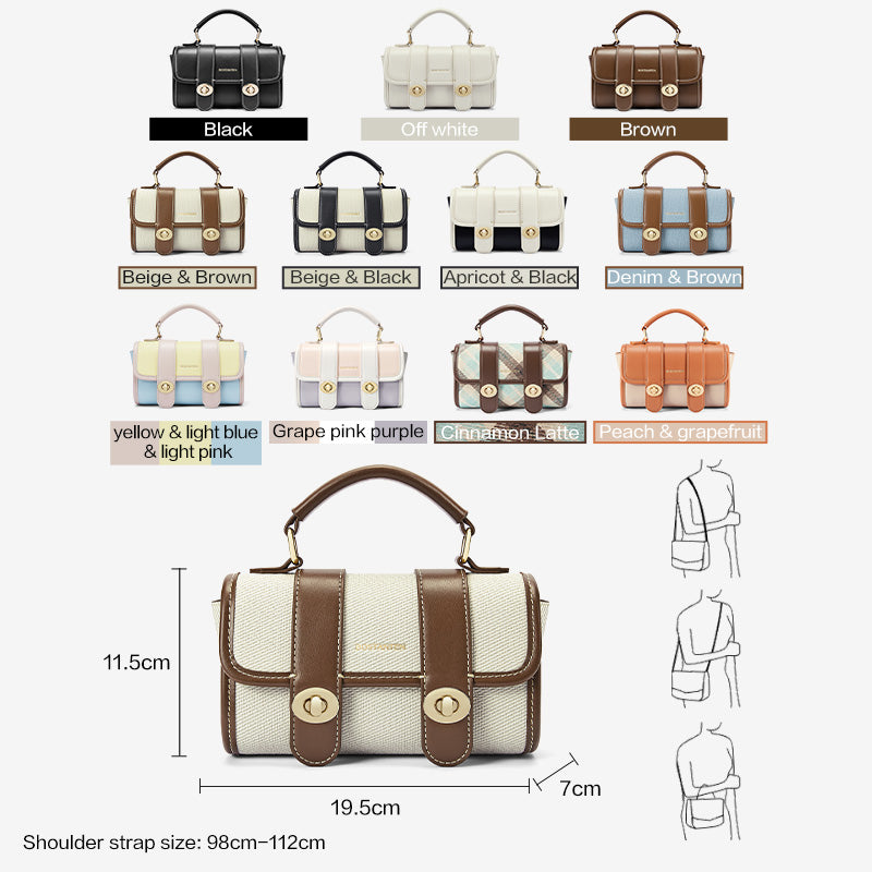 [Marsya Bag] BOSTANTEN Tas Wanita 2 in 1 – Shoulder & Handbag Cambridge Style