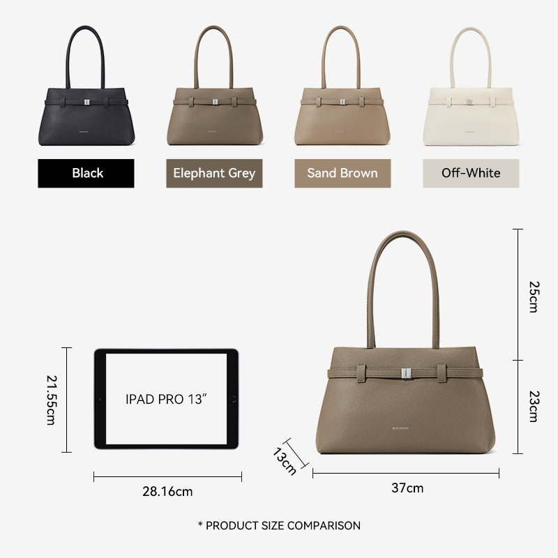 [Lock Tote Bag] BOSTANTEN Tas Tote Kulit PU Tas Selempang Handbag Wanita Korean Style Tote Bag Wanita