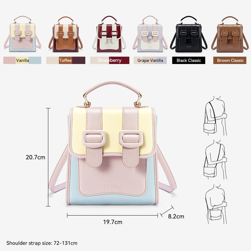 [Ice Cream Backpack] BOSTANTEN Tas Ransel Wanita Kekinian Wanita Backpack Berkualitas Tahan Air Tas Sekolah