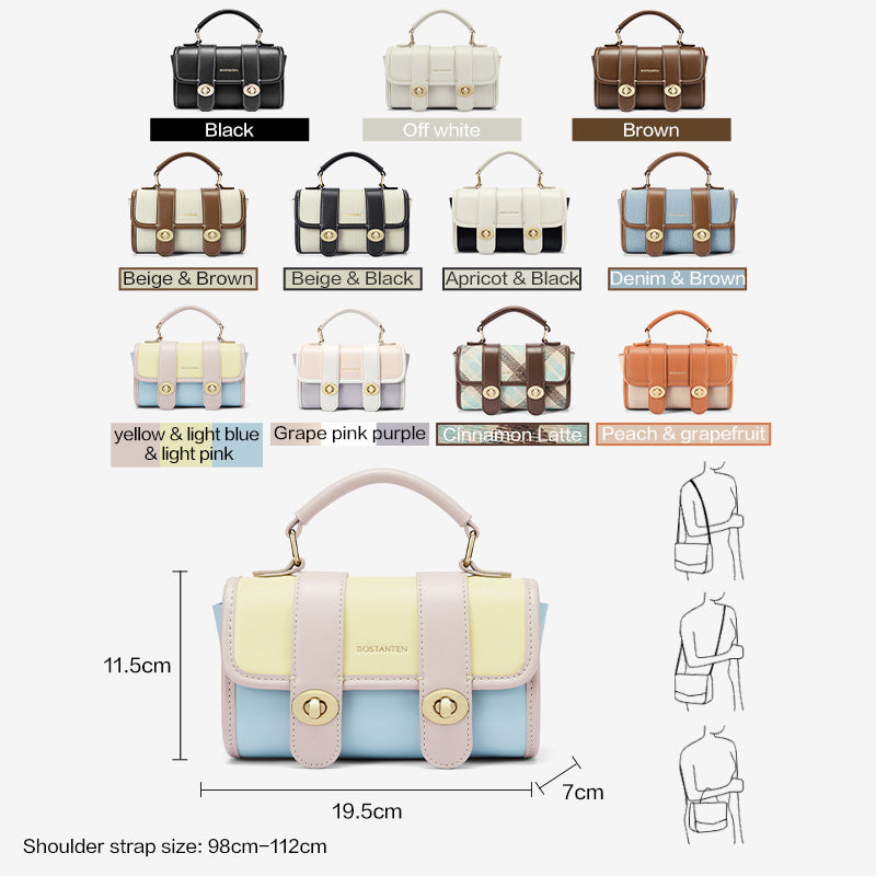 [Marsya Bag] BOSTANTEN Tas Wanita 2 in 1 – Shoulder & Handbag Cambridge Style