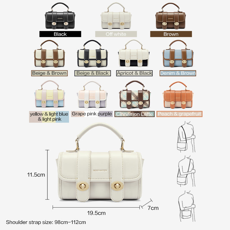 [Marsya Bag] BOSTANTEN Tas Wanita 2 in 1 – Shoulder & Handbag Cambridge Style