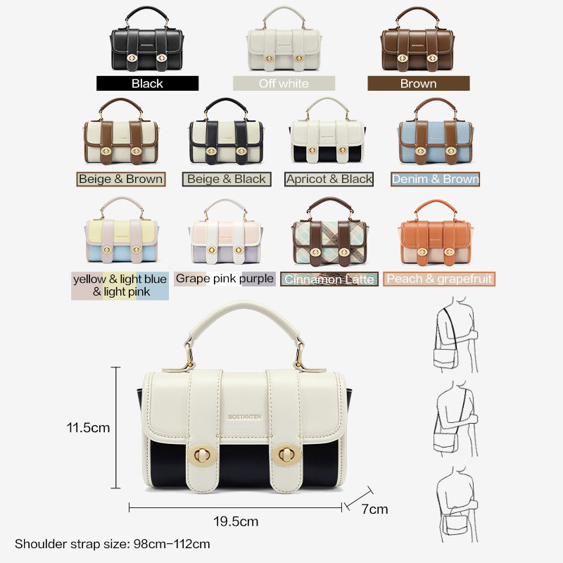 [Marsya Bag] BOSTANTEN Tas Wanita 2 in 1 – Shoulder & Handbag Cambridge Style