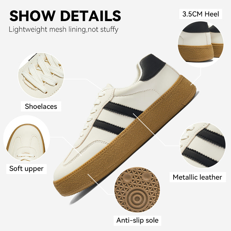 [Kelly Shoes] Bostanten Sepatu Sneakers Wanita Sam-ba Sepatu casual terbaru