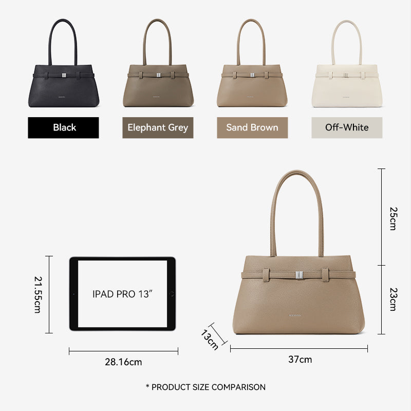 [Lock Tote Bag] BOSTANTEN Tas Tote Kulit PU Tas Selempang Handbag Wanita Korean Style Tote Bag Wanita