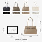 [Lock Tote Bag] BOSTANTEN Tas Tote Kulit PU Tas Selempang Handbag Wanita Korean Style Tote Bag Wanita