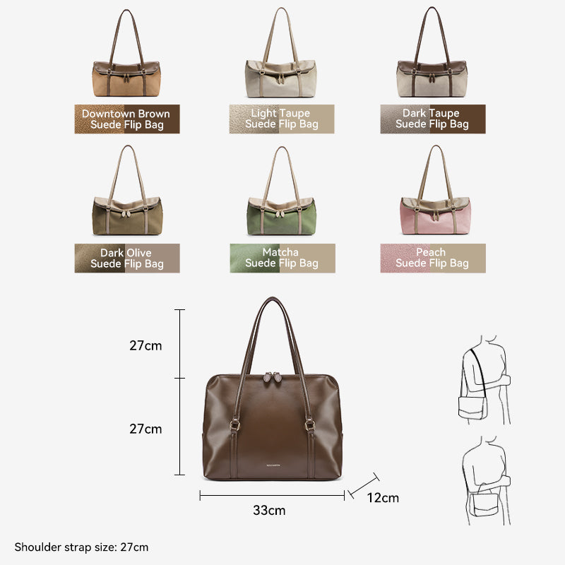 [Book Tote Bag] BOSTANTEN Totebag Dua Sisi – Tas Bahu Besar Elegan Bergaya Korea